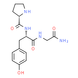 ChemSpider 2D Image | L-Prolyl-L-tyrosylglycinamide | C16H22N4O4