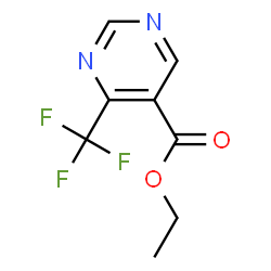 ChemSpider 2D Image | Ethyl 4-(trifluoromethyl)-5-pyrimidinecarboxylate | C8H7F3N2O2