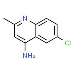 ChemSpider 2D Image | 6-Chloro-2-methyl-4-quinolinamine | C10H9ClN2