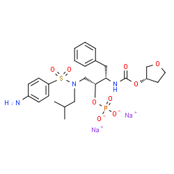 ChemSpider 2D Image | Fosamprenavir sodium | C25H34N3Na2O9PS