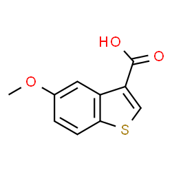 ChemSpider 2D Image | 5-Methoxy-1-benzothiophene-3-carboxylic acid | C10H8O3S