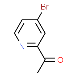 ChemSpider 2D Image | 1-(4-Bromo-2-pyridinyl)ethanone | C7H6BrNO