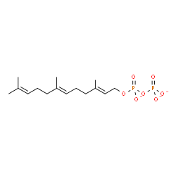 ChemSpider 2D Image | 2-trans,6-trans-farnesyl diphosphate(3-) | C15H25O7P2