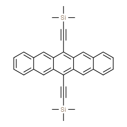 ChemSpider 2D Image | 6,13-bis(2-(trimethylsilyl)ethynyl)pentacene | C32H30Si2