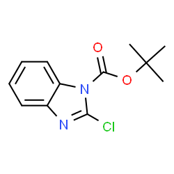 ChemSpider 2D Image | tert-Butyl 2-chloro-1H-benzo[d]imidazole-1-carboxylate | C12H13ClN2O2