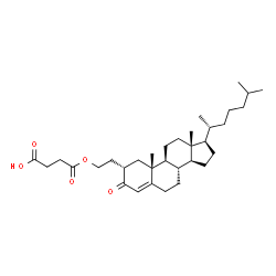 ChemSpider 2D Image | 4-Oxo-4-{2-[(2alpha)-3-oxocholest-4-en-2-yl]ethoxy}butanoic acid | C33H52O5