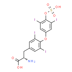 ChemSpider 2D Image | Thyroxine sulfate | C15H11I4NO7S