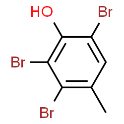 ChemSpider 2D Image | 2,3,6-Tribromo-4-methylphenol | C7H5Br3O