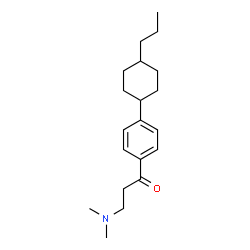 ChemSpider 2D Image | 3-(Dimethylamino)-1-[4-(4-propylcyclohexyl)phenyl]-1-propanone | C20H31NO