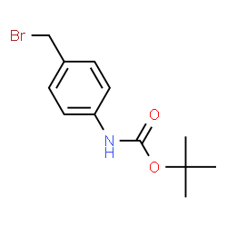 ChemSpider 2D Image | N-Boc-4-(bromomethyl)aniline | C12H16BrNO2
