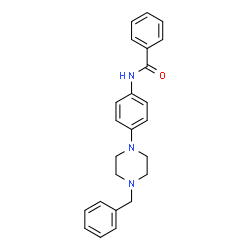 ChemSpider 2D Image | N-[4-(4-Benzyl-1-piperazinyl)phenyl]benzamide | C24H25N3O