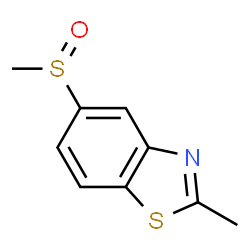 ChemSpider 2D Image | 2-Methyl-5-(methylsulfinyl)-1,3-benzothiazole | C9H9NOS2