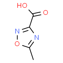 ChemSpider 2D Image | 5-Methyl-1,2,4-oxadiazole-3-carboxylic acid | C4H4N2O3