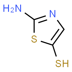 ChemSpider 2D Image | 2-Amino-1,3-thiazole-5-thiol | C3H4N2S2