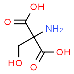 ChemSpider 2D Image | Amino(hydroxymethyl)malonic acid | C4H7NO5