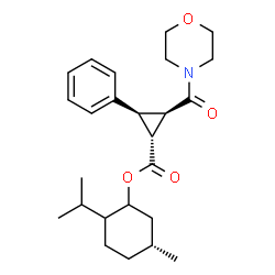 ChemSpider 2D Image | (5R)-2-Isopropyl-5-methylcyclohexyl (1R,2R,3S)-2-(4-morpholinylcarbonyl)-3-phenylcyclopropanecarboxylate | C25H35NO4