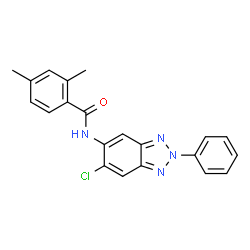 ChemSpider 2D Image | N-(6-Chloro-2-phenyl-2H-benzotriazol-5-yl)-2,4-dimethylbenzamide | C21H17ClN4O