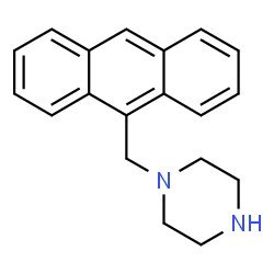 ChemSpider 2D Image | 1-(9-Anthrylmethyl)piperazine | C19H20N2