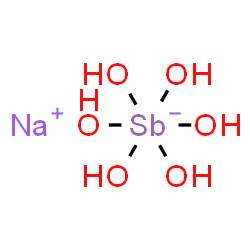 ChemSpider 2D Image | Sodium hexahydroxyantimonate(1-) | H6NaO6Sb
