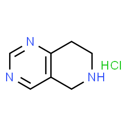 ChemSpider 2D Image | 5H,6H,7H,8H-PYRIDO[4,3-D]PYRIMIDINE HYDROCHLORIDE | C7H10ClN3