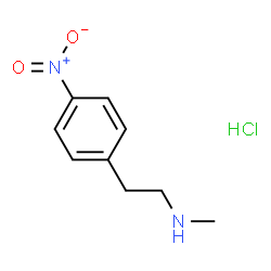 ChemSpider 2D Image | N-Methyl-4-nitrophenethylamine hydrochloride | C9H13ClN2O2