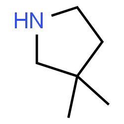 ChemSpider 2D Image | 3,3-Dimethylpyrrolidine | C6H13N