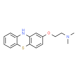 ChemSpider 2D Image | N,N-Dimethyl-2-(10H-phenothiazin-2-yloxy)ethanamine | C16H18N2OS