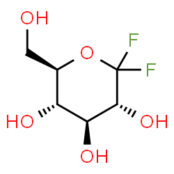 ChemSpider 2D Image | 1,5-Anhydro-1,1-difluoro-D-glucitol | C6H10F2O5