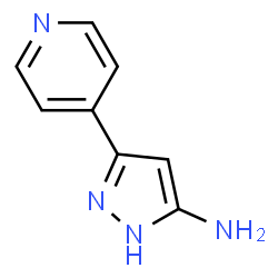 ChemSpider 2D Image | 3-(4-Pyridinyl)-1H-pyrazol-5-amine | C8H8N4
