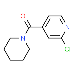 ChemSpider 2D Image | 2-chloro-4-(piperidine-1-carbonyl)pyridine | C11H13ClN2O