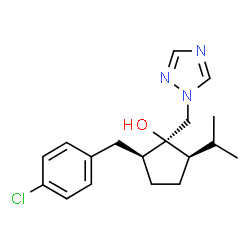 ChemSpider 2D Image | (1R,2S,5R)-rel-ipconazole | C18H24ClN3O
