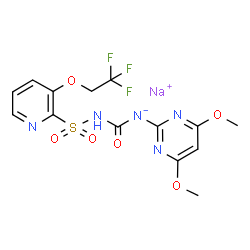 ChemSpider 2D Image | trifloxysulfuron-sodium | C14H13F3N5NaO6S