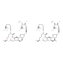 ChemSpider 2D Image | (2R,3aR,5aR,5bS,9S,13S,14R,16aS,16bR)-13-{[(2R,5S,6R)-5-(Dimethylamino)-6-methyltetrahydro-2H-pyran-2-yl]oxy}-9-ethyl-14-methyl-7,15-dioxo-2,3,3a,4,5,5a,5b,6,7,9,10,11,12,13,14,15,16a,16b-octadecahydr
o-1H-as-indaceno[3,2-d]oxacyclododecin-2-yl 6-deoxy-3-O-ethyl-2,4-di-O-methyl-beta-L-altropyranoside - (2S,3aR,5aS,5bS,9S,13S,14R,16aS,16bS)-13-{[(2R,5S,6R)-5-(dimethylamino)-6-methyltetrahydro-2H-pyr
an-2-yl]oxy}-9-ethyl-4,14-dimethyl-7,15-diox | C85H138N2O20