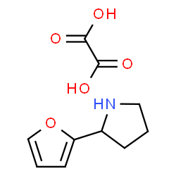 ChemSpider 2D Image | 2-(2-Furyl)pyrrolidine ethanedioate (1:1) | C10H13NO5