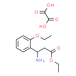 ChemSpider 2D Image | Ethyl 3-amino-3-(2-ethoxyphenyl)propanoate ethanedioate (1:1) | C15H21NO7