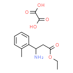 ChemSpider 2D Image | Ethyl 3-amino-3-(2-methylphenyl)propanoate ethanedioate (1:1) | C14H19NO6