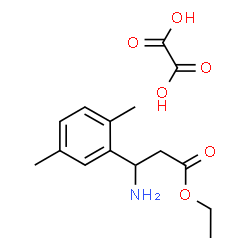 ChemSpider 2D Image | Ethyl 3-amino-3-(2,5-dimethylphenyl)propanoate ethanedioate (1:1) | C15H21NO6
