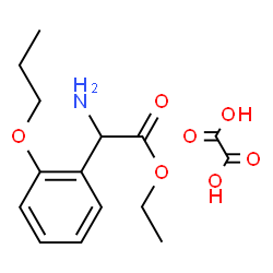 ChemSpider 2D Image | Ethyl amino(2-propoxyphenyl)acetate ethanedioate (1:1) | C15H21NO7