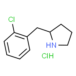 ChemSpider 2D Image | 2-(2-Chlorobenzyl)pyrrolidine hydrochloride (1:1) | C11H15Cl2N