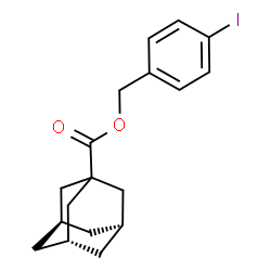 ChemSpider 2D Image | 4-Iodobenzyl (3s,5s,7s)-1-adamantanecarboxylate | C18H21IO2