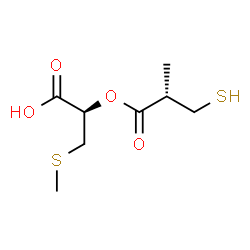 ChemSpider 2D Image | (1R)-1-Carboxy-2-(methylthio)ethyl (2S)-3-mercapto-2-methylpropanoic acid | C8H14O4S2