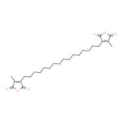 ChemSpider 2D Image | 1,16-Bis(4-methyl-2,5-dioxo-3-furyl)hexadecane | C26H38O6