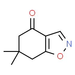 ChemSpider 2D Image | 6,6-Dimethyl-6,7-dihydro-1,2-benzoxazol-4(5H)-one | C9H11NO2
