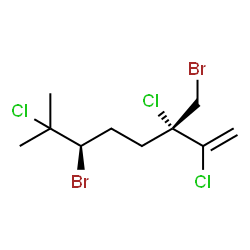 ChemSpider 2D Image | (+)-halomon | C10H15Br2Cl3