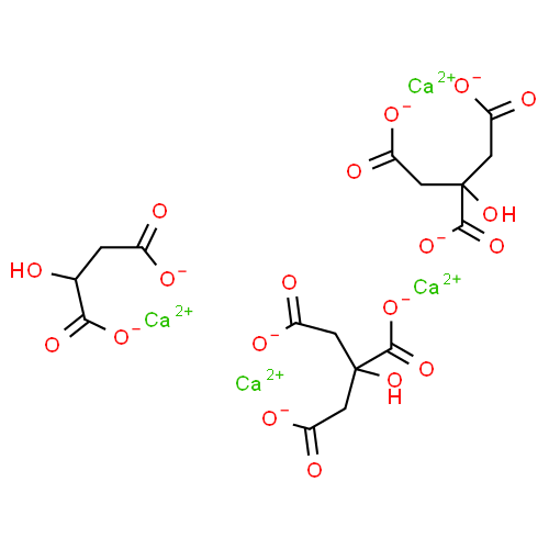 ChemSpider 2D Image | UNII:4BBS3A53GJ | C16H14Ca4O19