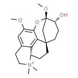 ChemSpider 2D Image | (1S,4R,5S,14S)-4-Hydroxy-5,8-dimethoxy-13,13-dimethyl-6-oxa-13-azoniapentacyclo[8.6.2.1~1,5~.0~7,17~.0~14,18~]nonadeca-7,9,17-triene | C21H30NO4