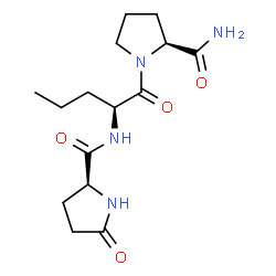 ChemSpider 2D Image | 5-Oxo-L-prolyl-L-norvalyl-L-prolinamide | C15H24N4O4