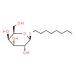 ChemSpider 2D Image | Octyl 1-thio-beta-D-gulopyranoside | C14H28O5S