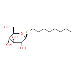 ChemSpider 2D Image | Octyl 1-thio-beta-D-allopyranoside | C14H28O5S