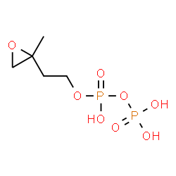 ChemSpider 2D Image | 2-(2-Methyl-2-oxiranyl)ethyl trihydrogen diphosphate | C5H12O8P2